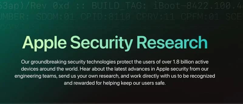 apple security research, Η Apple λανσάρει νέο website για την έρευνα ασφάλειας