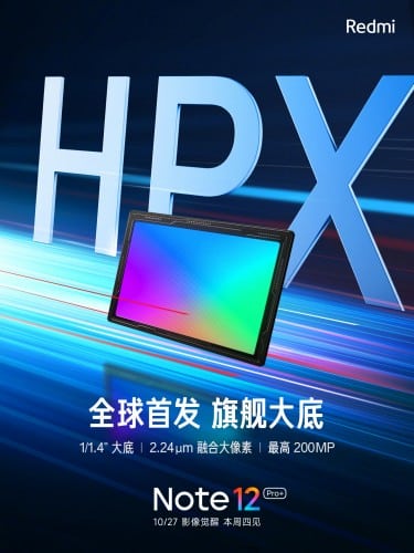 Xiaomi Redmi Note 12 Pro Plus, Xiaomi Redmi Note 12 Pro Plus: Nτεμπούτο για την κάμερα ISOCELL HPX 200MP