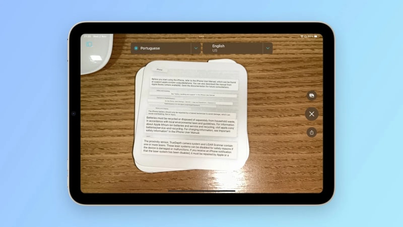 iPadOS16 iPad, iPadOS16: Πώς να μεταφράσετε ένα κείμενο μόνο με την κάμερα του iPad