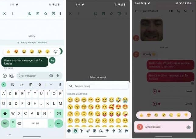 google message, Google Message: Σύντομα θα μπορείτε να αντιδράτε με οποιοδήποτε emoji