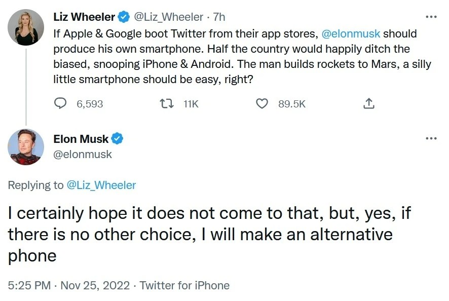 elon musk, Elon Musk: Αφήνει αιχμές για τηλέφωνο Tesla που θα τιμωρούσε Apple/Google