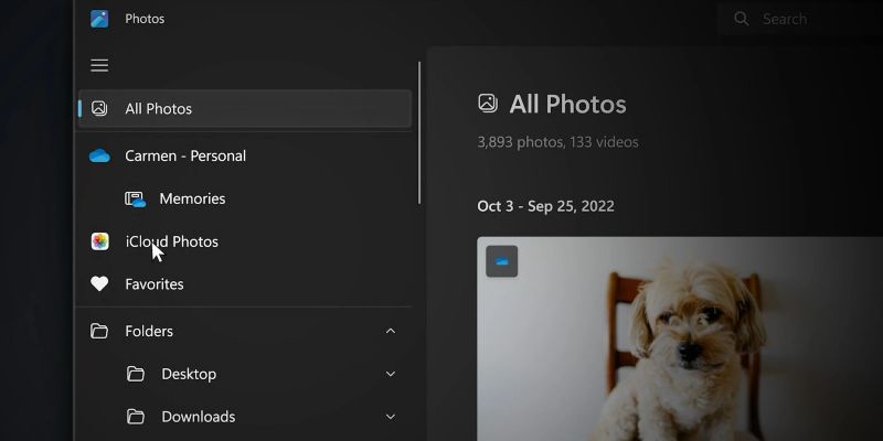 iCloud Photos, Η ενσωμάτωση iCloud Photos κυκλοφορεί για την εφαρμογή Φωτογραφίες των Windows 11