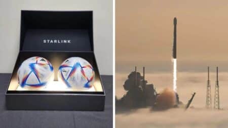 SpaceX: Έστειλε στο διάστημα δύο μπάλες του Παγκοσμίου Κυπέλλου