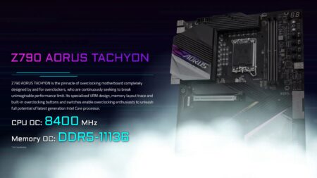 H GIGABYTE Z790 AORUS TACHYON σπάει το παγκόσμιο ρεκόρ Overclocking μνήμης DDR5