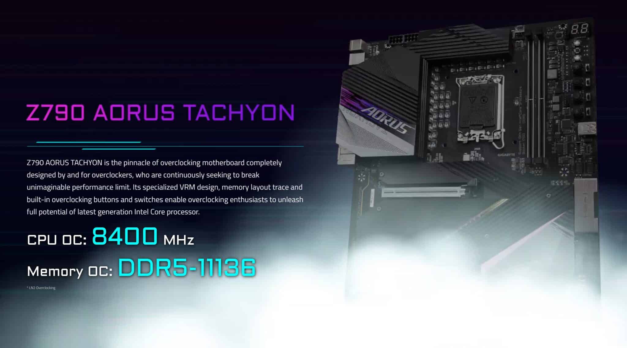 H GIGABYTE Z790 AORUS TACHYON σπάει το παγκόσμιο ρεκόρ Overclocking μνήμης DDR5