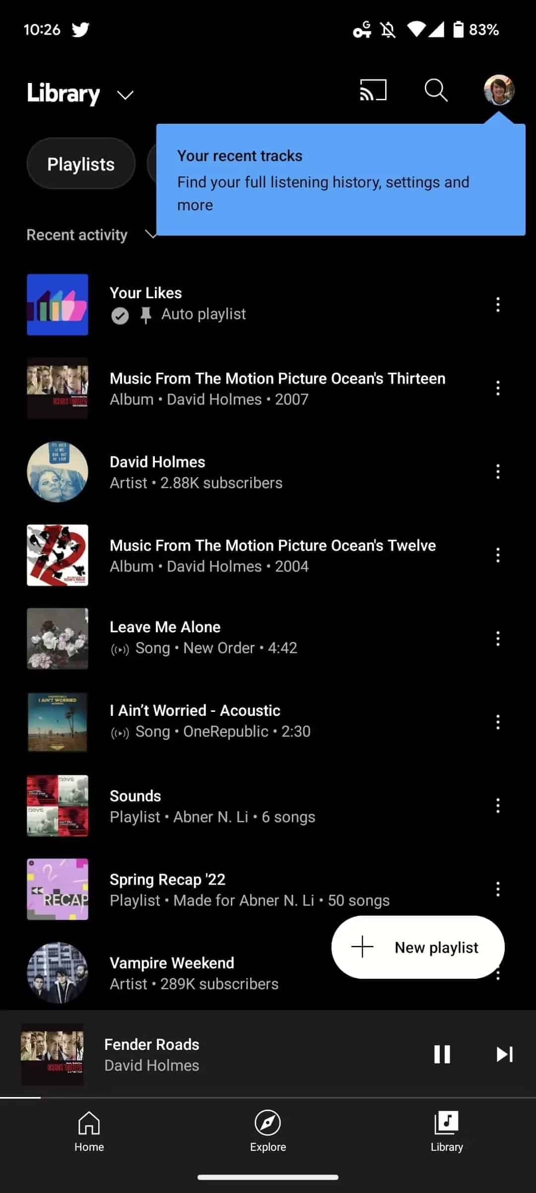youtube music, YouTube Music: Η ανανεωμένη UI του Library διαθέσιμη για όλους