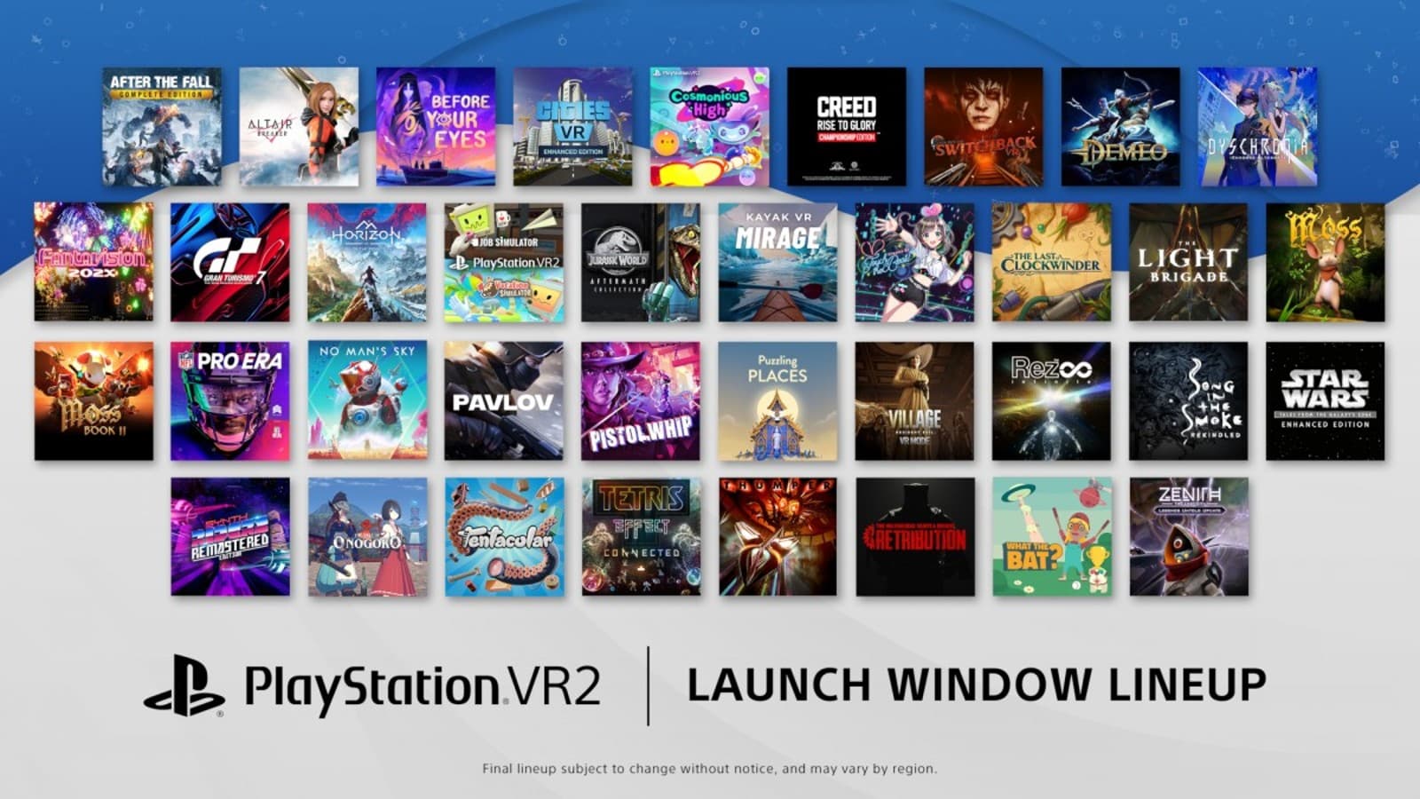 sony playstation vr2, PlayStation VR2: Η Sony ανακοινώνει 13 ακόμη τίτλους – Ξεπέρασαν συνολικά τους 30