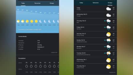 Το Google Weather απέκτησε μια σκοτεινή λειτουργία στα Pixels