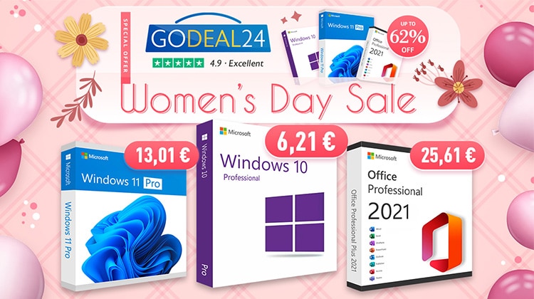 Windows 11 Pro keys, Εκπτώσεις λογισμικού για την Ημέρα της Γυναίκας: Αποκτήστε Windows 10 και Lifetime Office