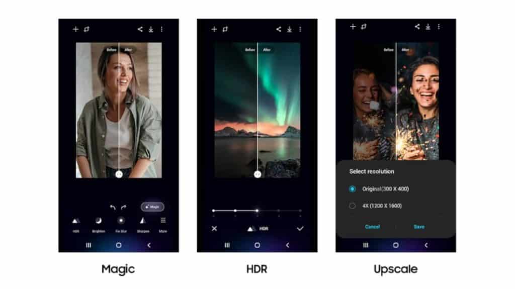 Samsung Galaxy, Περισσότερα Samsung Galaxy αποκτούν την εφαρμογή επεξεργασίας εικόνας AI