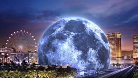 The Sphere: Φωταγωγήθηκε η τεράστια σφαίρα των 1,2 εκατ. LED στο Λας Βέγκας