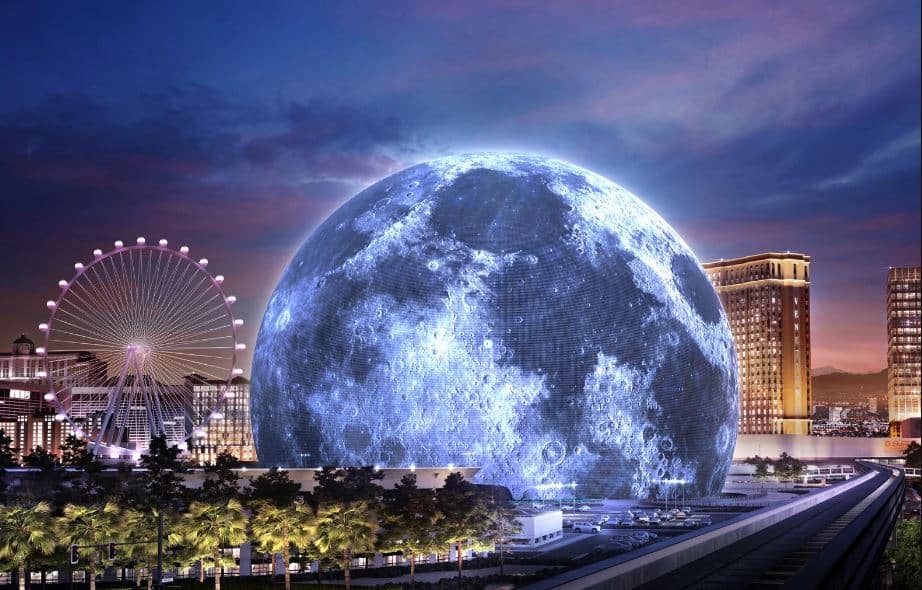 Sphere, The Sphere: Φωταγωγήθηκε η τεράστια σφαίρα των 1,2 εκατ. LED στο Λας Βέγκας