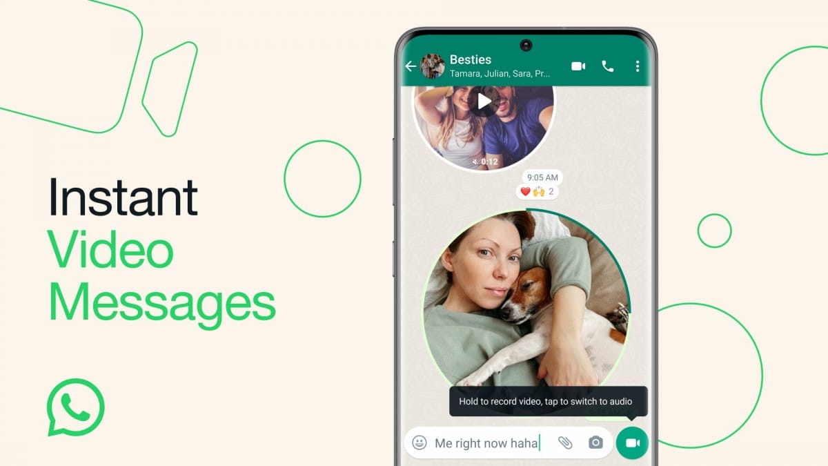 WhatsApp, Το WhatsApp σε αφήνει να στέλνεις μηνύματα βίντεο