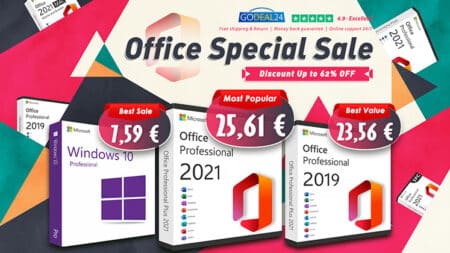 Αποκτήστε Microsoft Office 2021 με 25.61€ και Windows 10 Pro με 7.59€