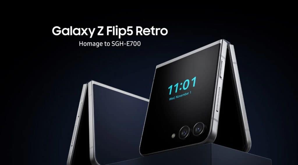 Samsung Galaxy Z Flip 5, Samsung Galaxy Z Flip 5 Retro: Τιμώντας το εμβληματικό SGH-E700 flip phone