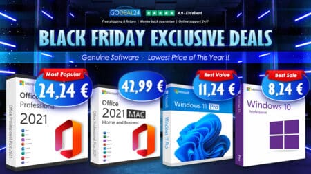 Black Fiday Deals: Αποκτήστε Windows 11 με 7,5€ και Lifetime Office 2021 με 14,85€