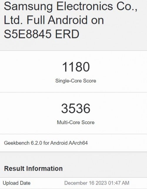Samsung Galaxy A55, Samsung Galaxy A55: Στο Geekbench με Exynos 1480