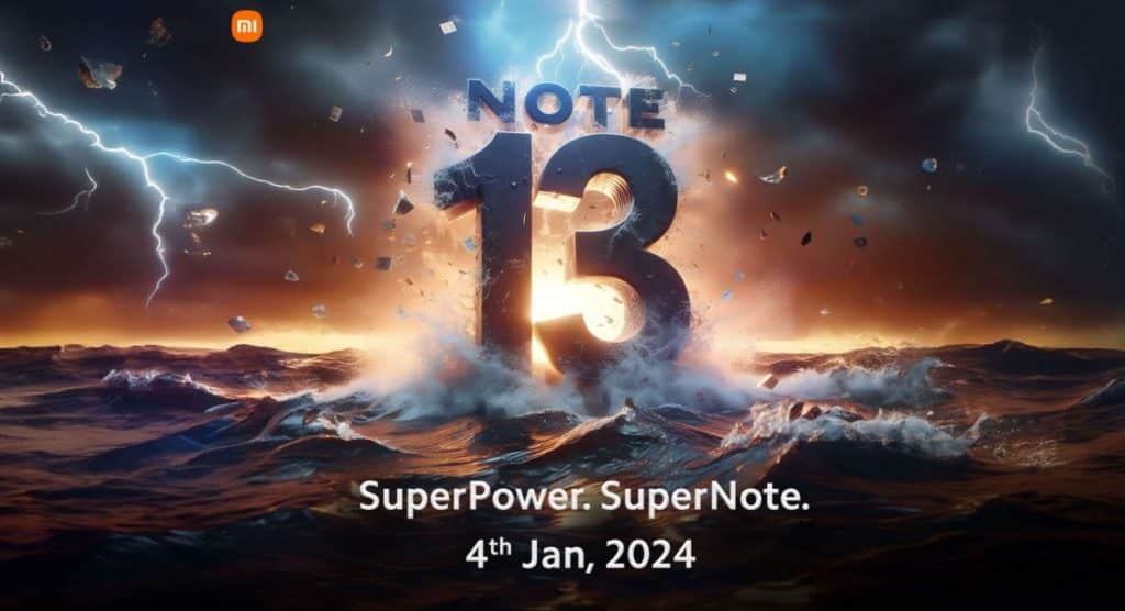 Xiaomi Redmi Note 13, Xiaomi Redmi Note 13: Παγκόσμια κυκλοφορία στις 4 Ιανουαρίου
