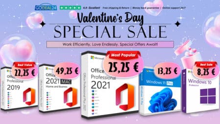 Valentine’s Day Sale: Αποκτήστε Office 2021 Pro Plus με 25.25€ και Windows 11 Pro με 13.25€