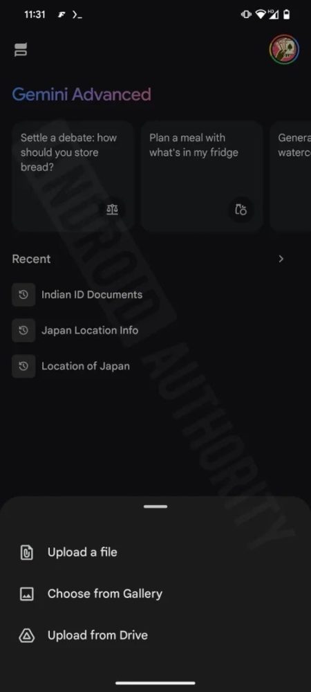 Gemini Android, Gemini για Android: Θα σας επιτρέπει να ανεβάσετε αρχεία PDF
