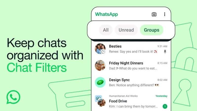 WhatsApp, WhatsApp: Νέα φίλτρα συνομιλίας σας βοηθούν να βρίσκετε εύκολα το μήνυμα που θέλετε
