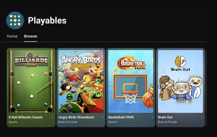 Youtube Playables, YouTube «Playables»: Διαθέσιμα για όλους τα δωρεάν mobile παιχνίδια