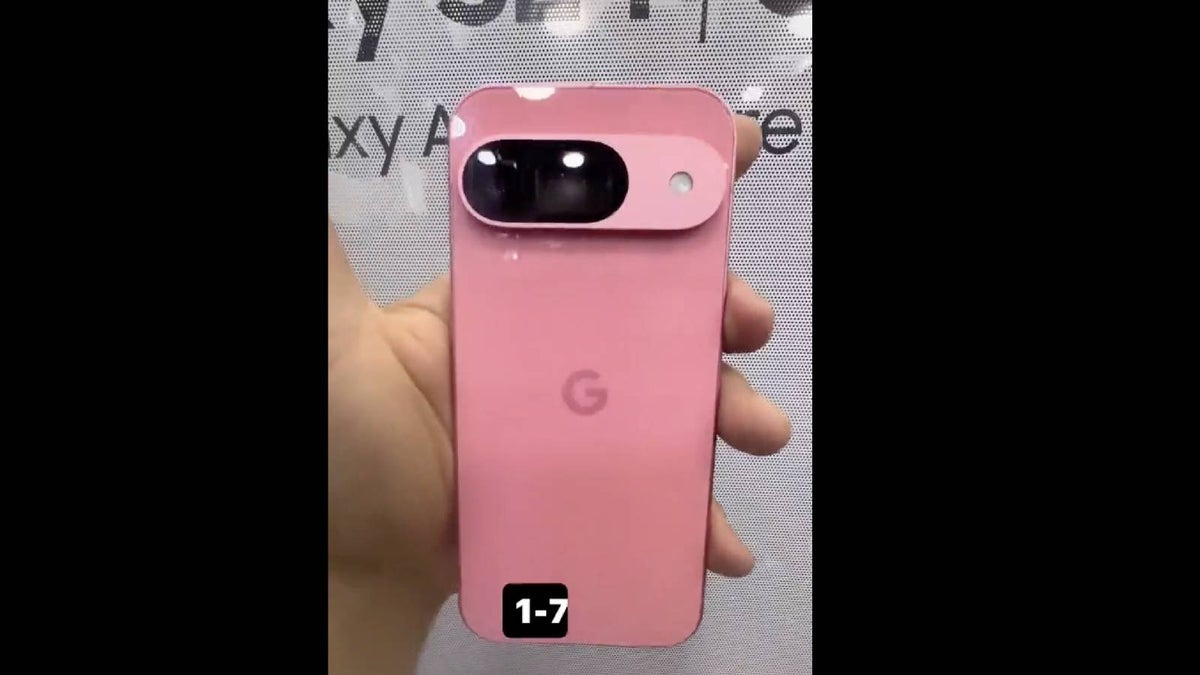 Google Pixel 9, Google Pixel 9: Διέρρευσε hands-on βίντεο που το δείχνει στη ροζ Peony απόχρωση