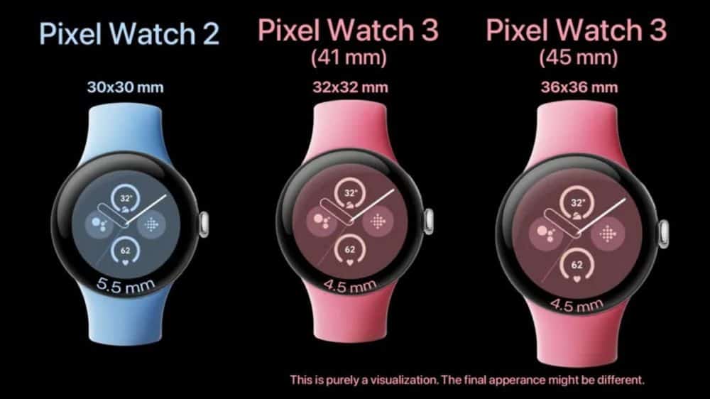 Google pixel watch 3, Google Pixel Watch 3: Διέρρευσαν λεπτομέρειες και για τα δύο μεγέθη