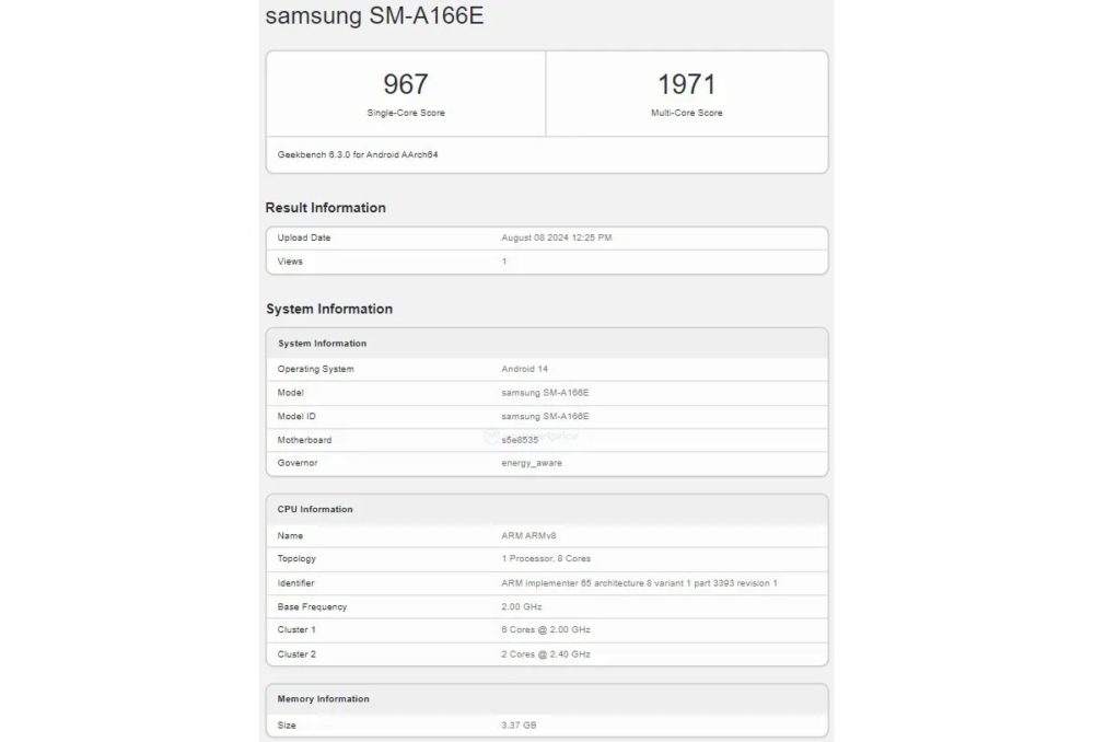 Samsung Galaxy A16 5G, Samsung Galaxy A16 5G: Εντοπίστηκε να τρέχει το Geekbench με διαφορετικό chipset