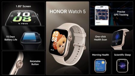 Honor Watch 5: Μεγαλύτερη και φωτεινότερη οθόνη, διάρκεια μπαταρίας 15 ημερών