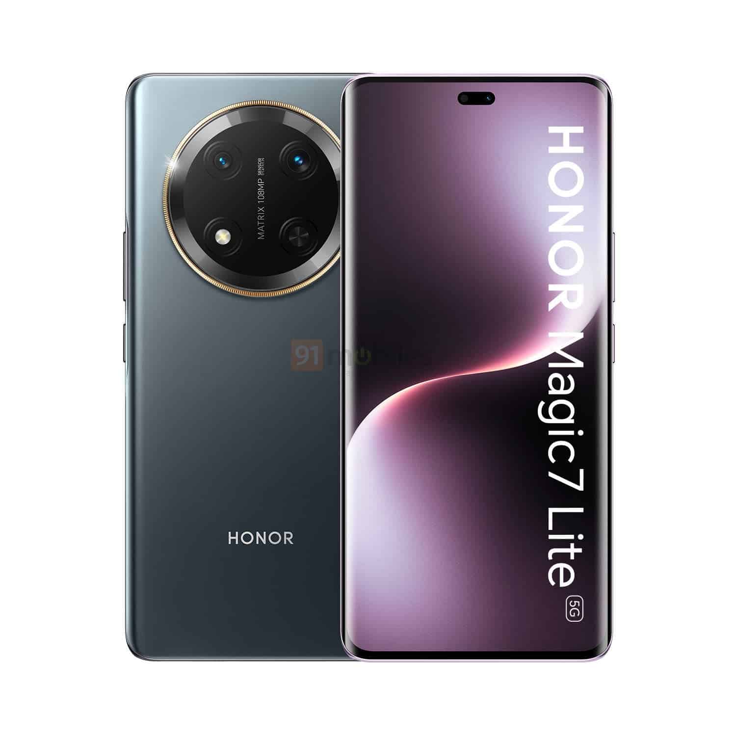 Honor Magic 7 Lite, Honor Magic 7 Lite: Διέρρευσαν renders που δείχνουν τη συσκευή σε ροζ και γκρι αποχρώσεις