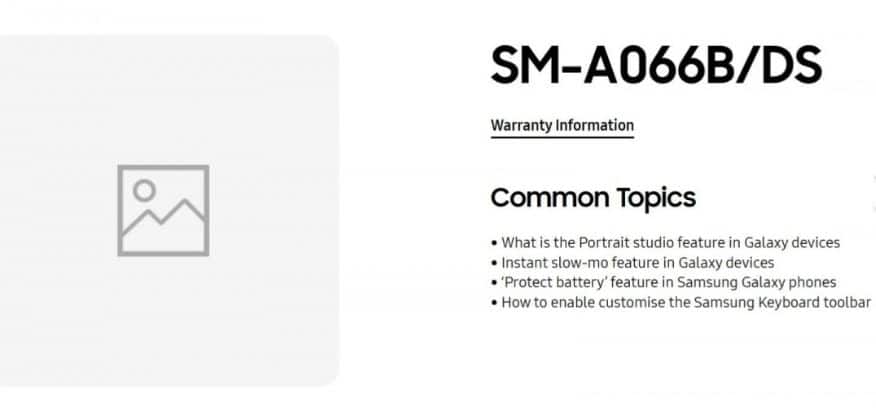 Samsung Galaxy A06, Τέσσερα οικονομικά smartphone Samsung Galaxy πήραν πιστοποίηση