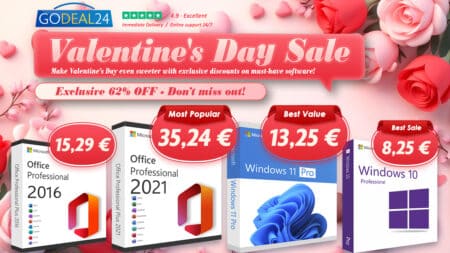 Sweetheart Deal: Αποκτήστε Office 2021 Pro με 35,24€ και Windows 11 Pro σε τιμή Αγίου Βαλεντίνου
