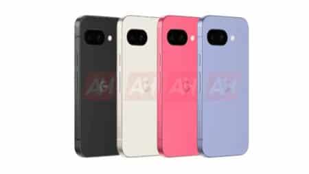 Google Pixel 9a: Διέρρευσε και στα τέσσερα χρώματα