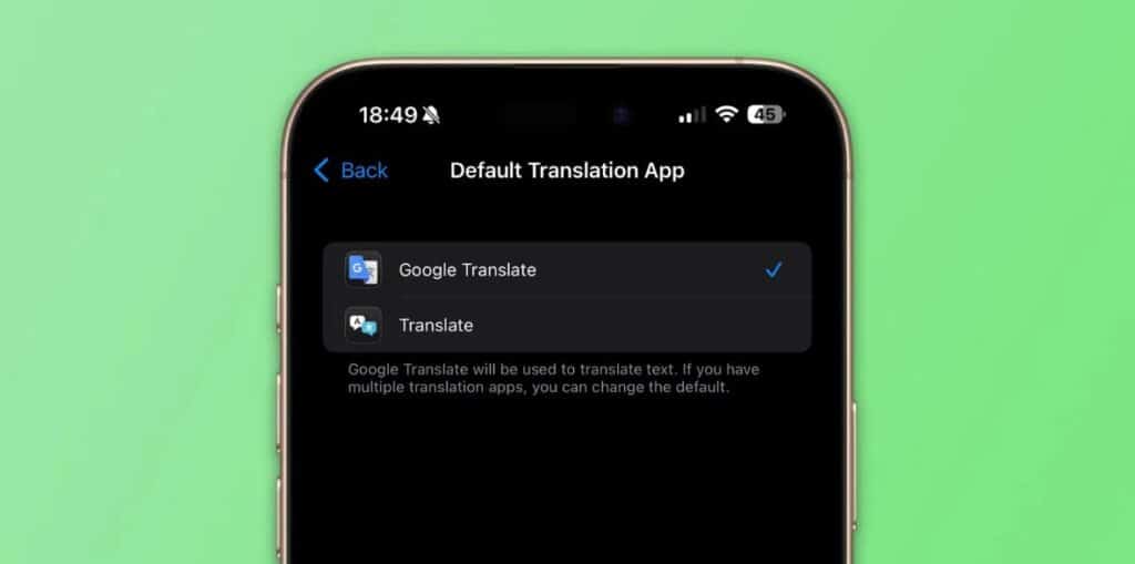 Google Translate iPhone