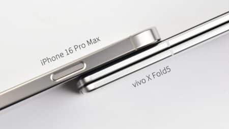 vivo X Fold5: Δείτε το δίπλα δίπλα με το iPhone 16 Pro Max
