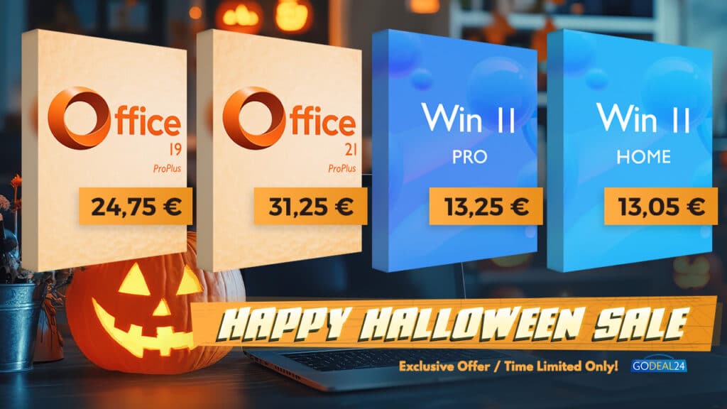 Δωρεάν κλειδιά Office, Halloween: Αποκτήστε Office 2021 Pro με 31,25€! Κερδίστε 11 Pro για ένα Spook-tacular 13,25€!