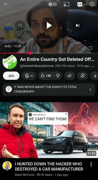 Youtube, Το YouTube δοκιμάζει νέο UI σε κινητά που διχάζει το κοινό