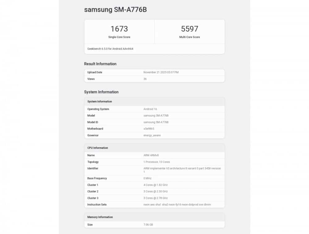 Samsung Galaxy A77