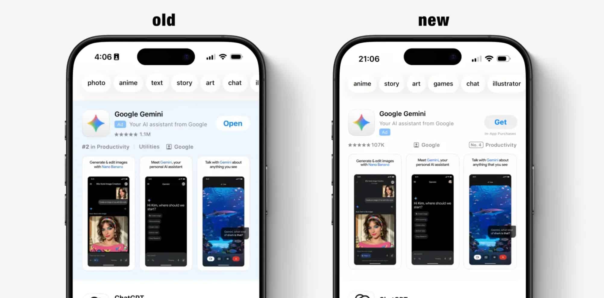 App Store new UI 2026