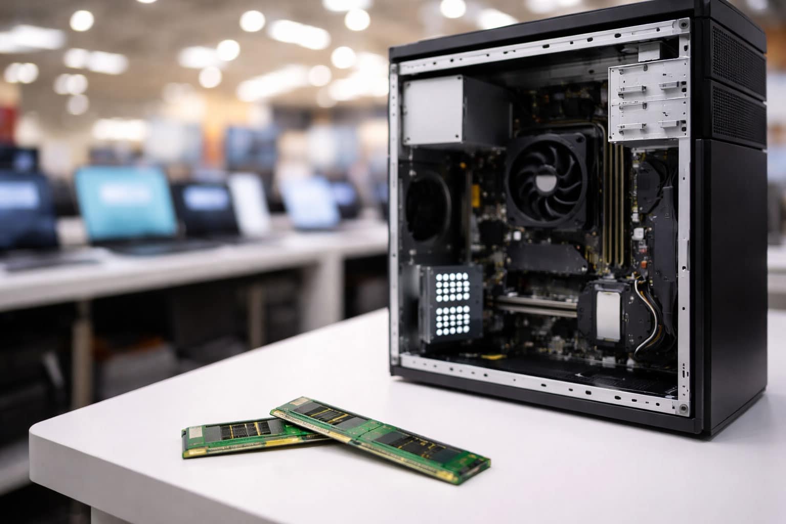 Desktop PC RAM anti-theft solution