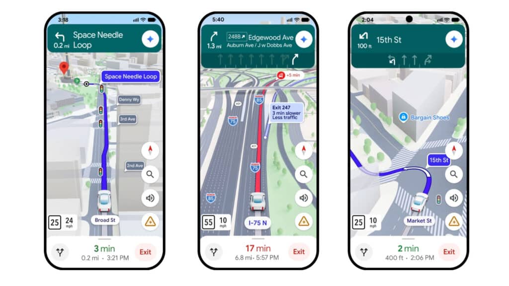 Google Maps Immersive Navigation