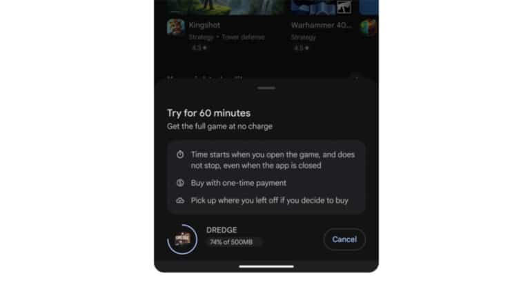 Google Play Game Trials
