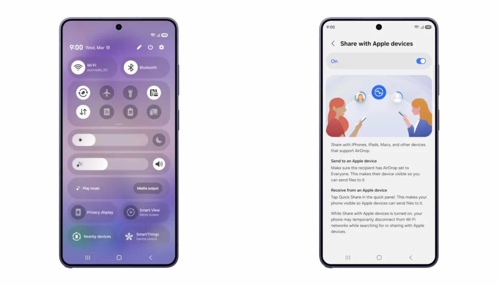 Samsung AirDrop new feature