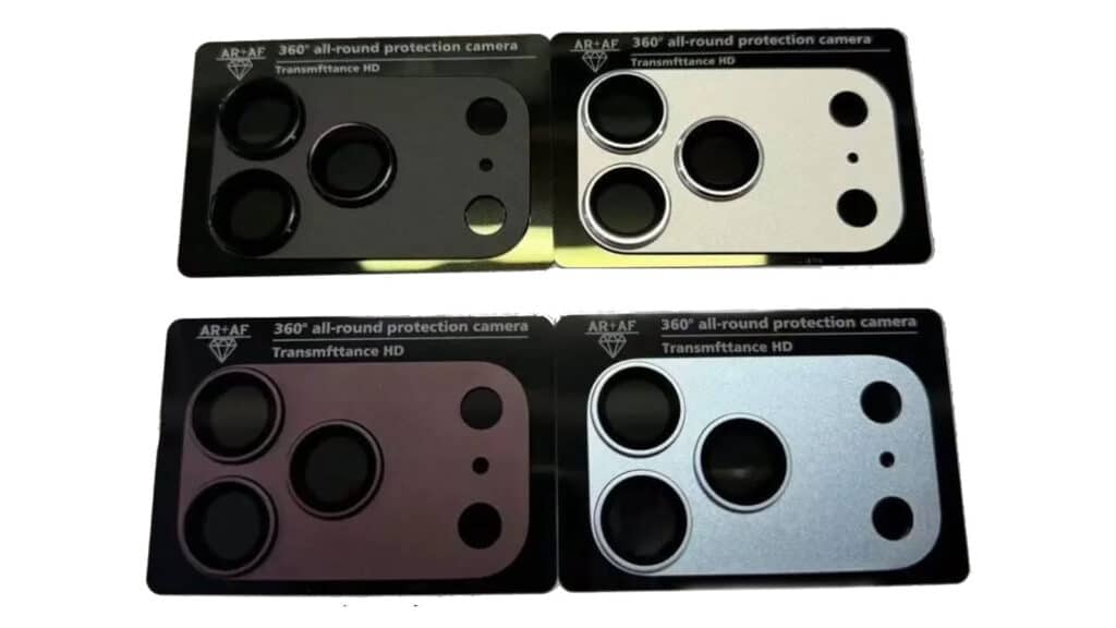 Leaked camera housing protectors for the iPhone 18