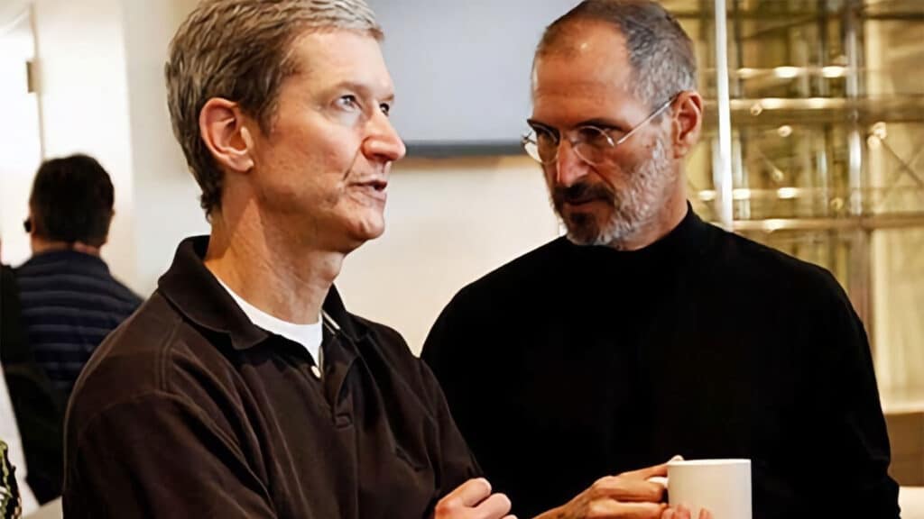 Steve Jobs with Tim Cook