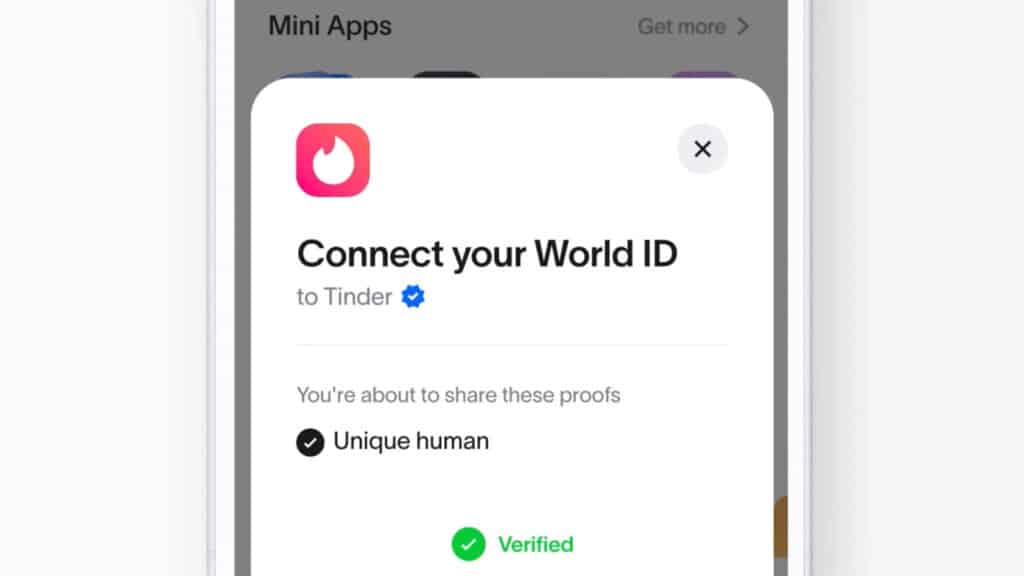 Tinder World-ID login