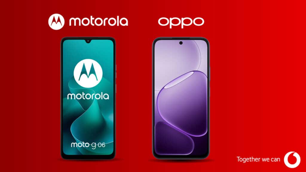 Vodafone oppo moto