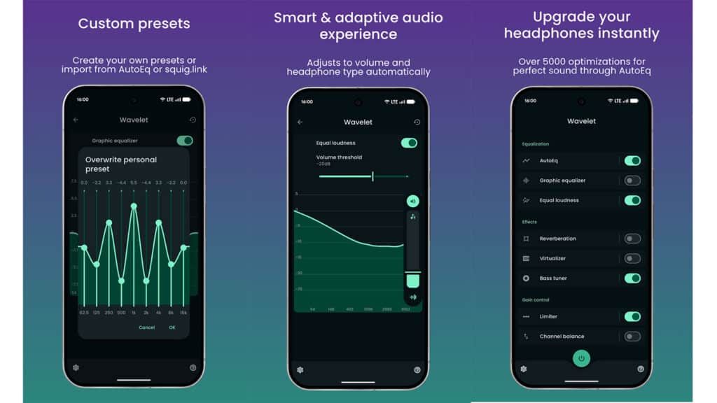 Wavelet EQ Android &alpha;&kappa;&omicron;&upsilon;&sigma;&tau;&iota;&kappa;ά