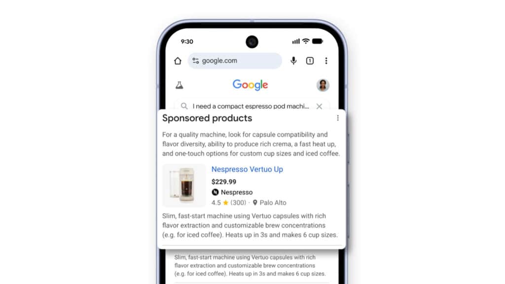 Google AI reklama